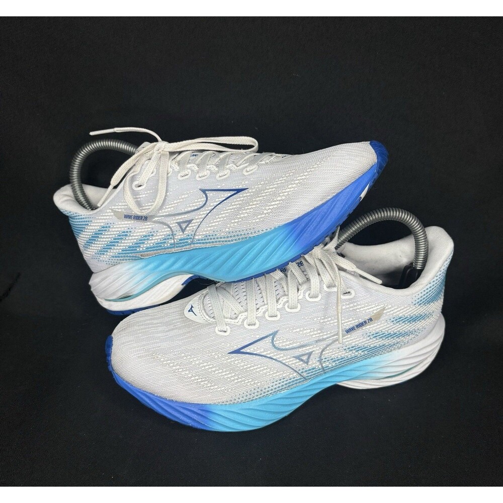Mizuno Wave Rider 28 White/Estate Blue Women’s Size 8.5 Road Running Shoes